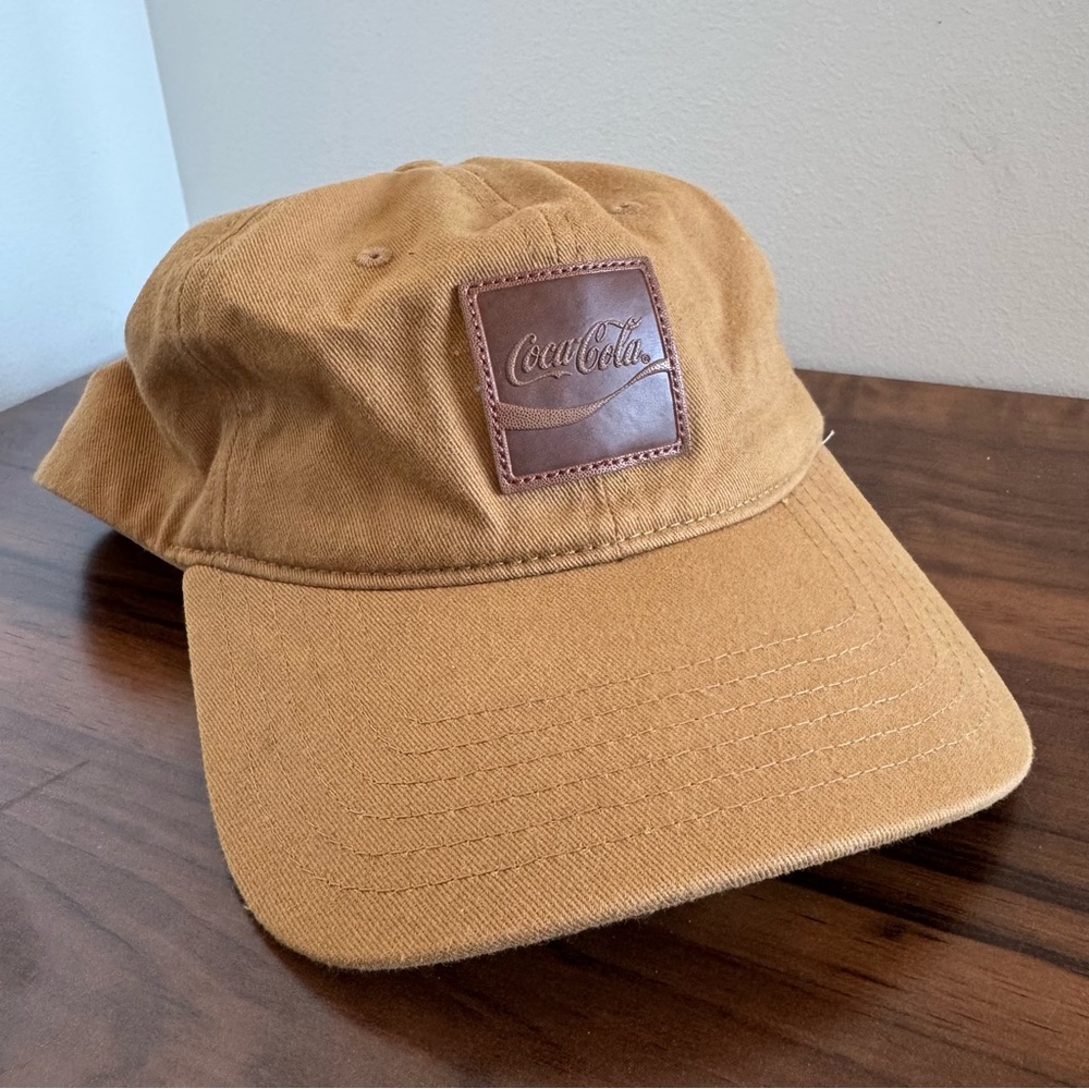 Tan Brown Coca-Cola Snapback Hat Baseball Cap